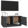 TV-Schrank Grau 80x34x40 cm Massivholz Kiefer