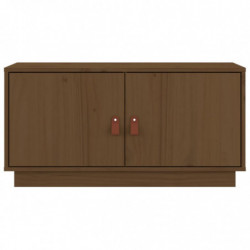 TV-Schrank Honigbraun 80x34x40 cm Massivholz Kiefer