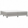 Boxspringbett Hellgrau 200x200 cm Stoff