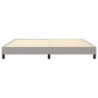 Boxspringbett Hellgrau 200x200 cm Stoff