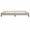 Boxspringbett Hellgrau 200x200 cm Stoff