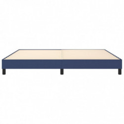 Boxspringbett Blau 200x200 cm Stoff