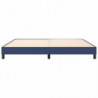 Boxspringbett Blau 200x200 cm Stoff