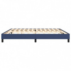 Boxspringbett Blau 200x200 cm Stoff