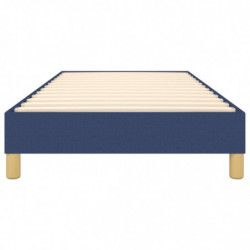 Boxspringbett Blau 80x200 cm Stoff