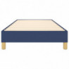 Boxspringbett Blau 80x200 cm Stoff