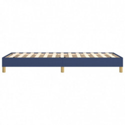 Boxspringbett Blau 80x200 cm Stoff