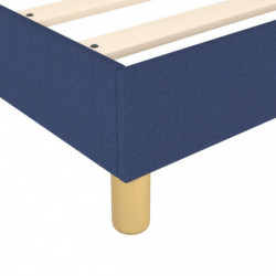 Boxspringbett Blau 80x200 cm Stoff