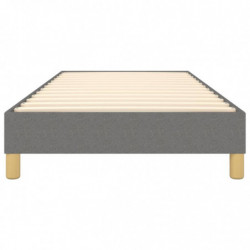 Boxspringbett Dunkelgrau 90x190 cm Stoff