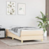 Boxspringbett Creme 90x190 cm Stoff