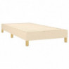 Boxspringbett Creme 90x190 cm Stoff