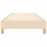 Boxspringbett Creme 90x190 cm Stoff