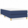 Boxspringbett Blau 90x190 cm Stoff