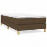 Boxspringbett Dunkelbraun 90x200 cm Stoff