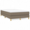 Boxspringbett Taupe 120x200 cm Stoff