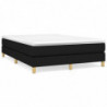 Boxspringbett Schwarz 140x190 cm Stoff