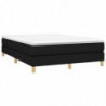 Boxspringbett Schwarz 140x190 cm Stoff