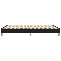 Boxspringbett Schwarz 140x190 cm Stoff