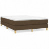 Boxspringbett Dunkelbraun 140x190 cm Stoff