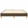 Boxspringbett Dunkelbraun 140x190 cm Stoff