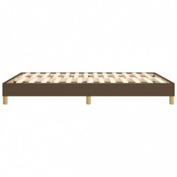 Boxspringbett Dunkelbraun 140x190 cm Stoff