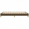 Boxspringbett Dunkelbraun 140x190 cm Stoff