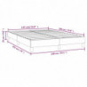 Boxspringbett Dunkelbraun 140x190 cm Stoff