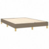 Boxspringbett Taupe 140x190 cm Stoff