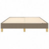 Boxspringbett Taupe 140x190 cm Stoff