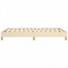 Boxspringbett Creme 140x190 cm Stoff