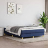 Boxspringbett Blau 140x200 cm Stoff