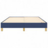 Boxspringbett Blau 140x200 cm Stoff