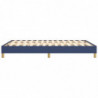 Boxspringbett Blau 140x200 cm Stoff