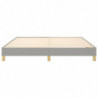 Boxspringbett Hellgrau 160x200 cm Stoff