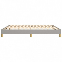 Boxspringbett Hellgrau 160x200 cm Stoff