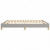 Boxspringbett Hellgrau 160x200 cm Stoff