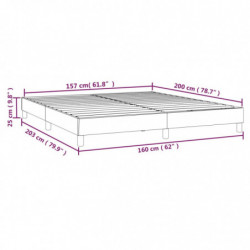 Boxspringbett Hellgrau 160x200 cm Stoff