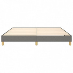 Boxspringbett Dunkelgrau 160x200 cm Stoff