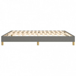 Boxspringbett Dunkelgrau 160x200 cm Stoff