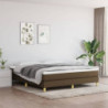 Boxspringbett Dunkelbraun 160x200 cm Stoff