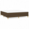 Boxspringbett Dunkelbraun 160x200 cm Stoff