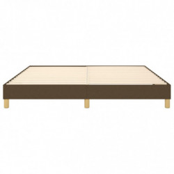 Boxspringbett Dunkelbraun 160x200 cm Stoff