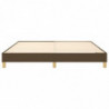 Boxspringbett Dunkelbraun 160x200 cm Stoff