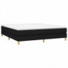 Boxspringbett Schwarz 180x200 cm Stoff