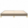 Boxspringbett Taupe 180x200 cm Stoff