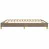 Boxspringbett Taupe 180x200 cm Stoff