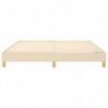 Boxspringbett Creme 180x200 cm Stoff