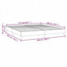 Boxspringbett Creme 180x200 cm Stoff