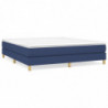 Boxspringbett Blau 180x200 cm Stoff