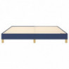 Boxspringbett Blau 180x200 cm Stoff